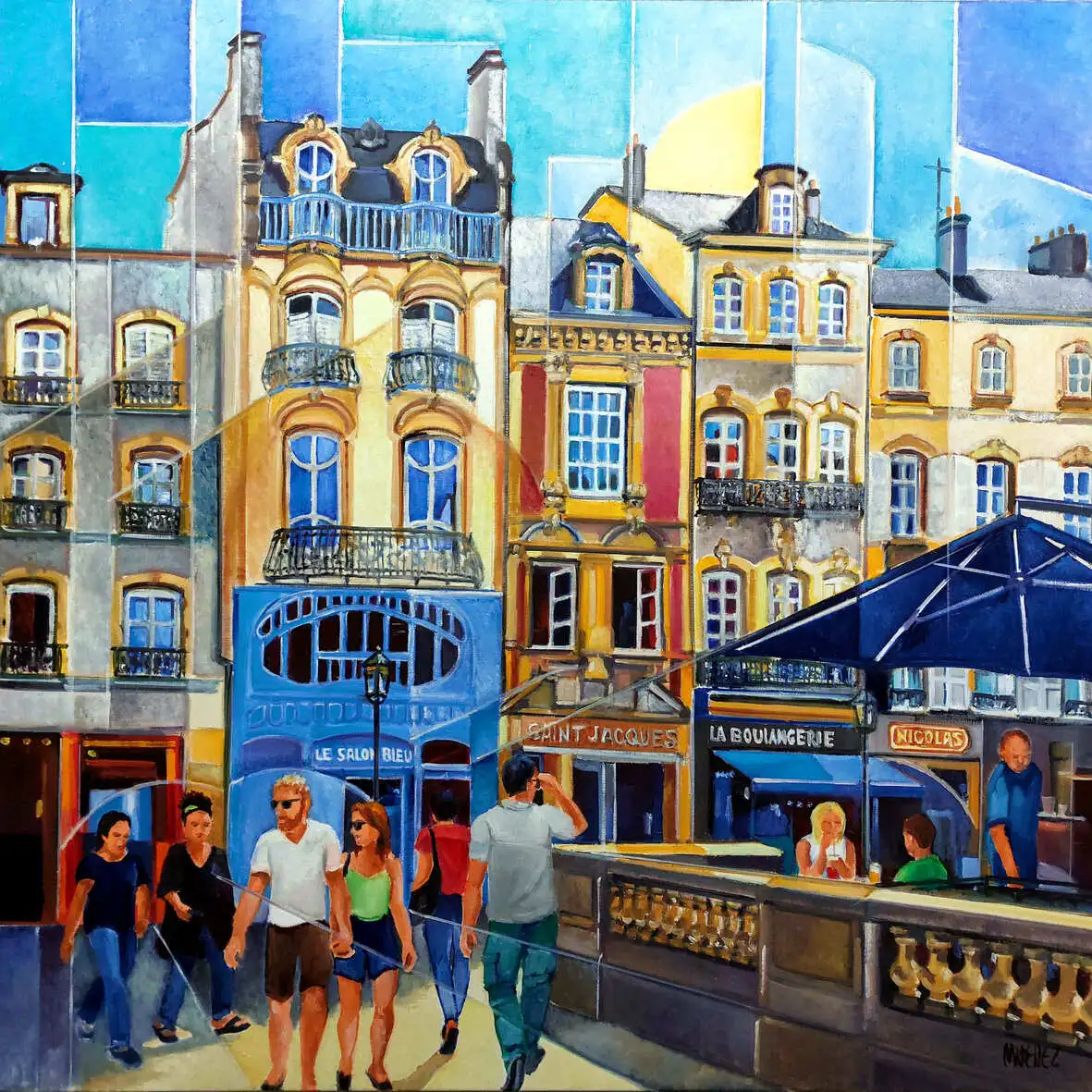 Peinture de l'artiste Martine Wollet