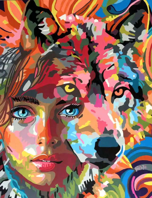 Peinture de l'artiste Michelle roberjot